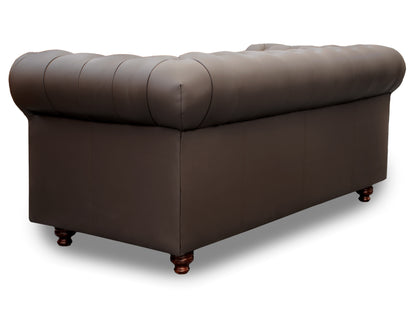 Love seat  de Piel Genuina Mod. Chesterfield 2 plazas