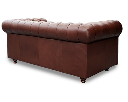 Love seat  de Piel Genuina Mod. Chesterfield 2 plazas