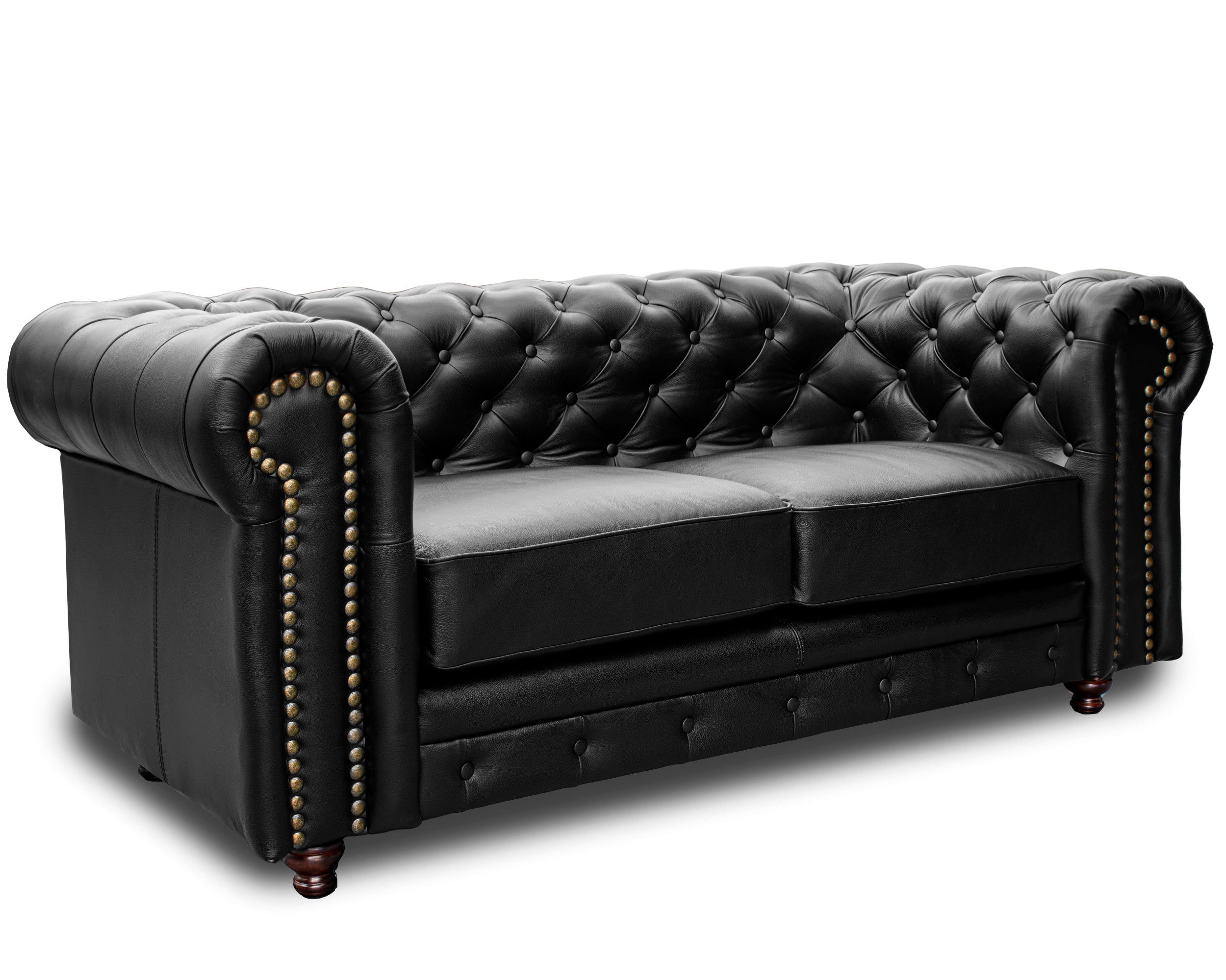 Love seat  de Piel Genuina Mod. Chesterfield 2 plazas