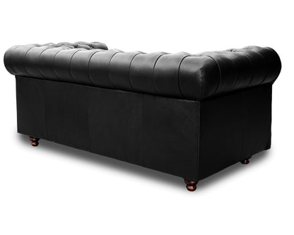 Love seat  de Piel Genuina Mod. Chesterfield 2 plazas